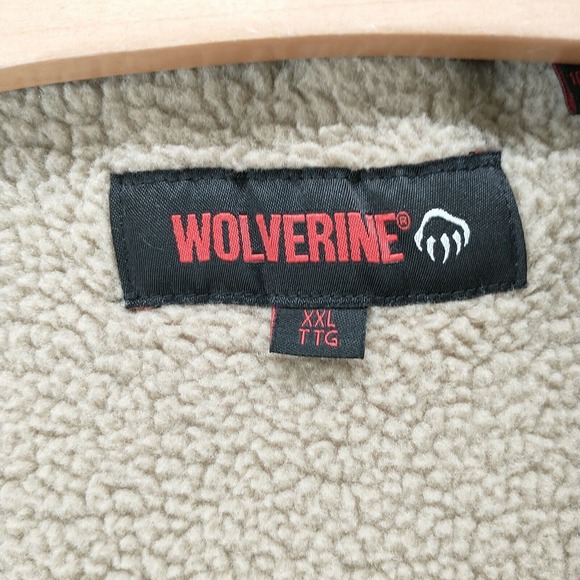 Wolverine Men's Full Zip Sherpa Lined Vest Brown XXL Cotton Twill - Picture 10 of 14